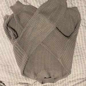 Cozy Gray Knit Sweater